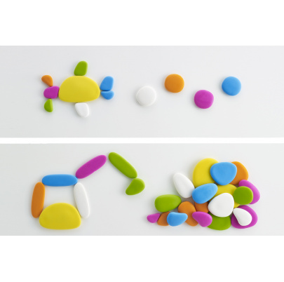 Farebné kamene FLURO, sada s aktivitami