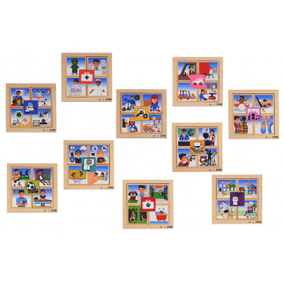 Povolania, sada 10 puzzle