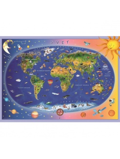 Detská mapa sveta - puzzle