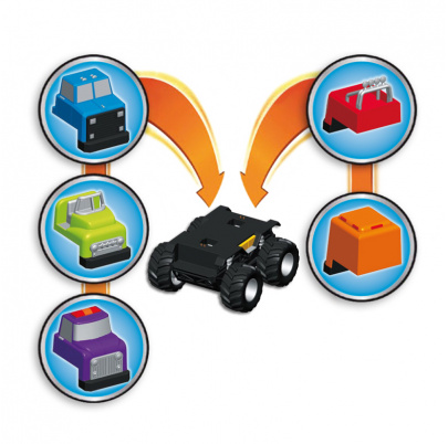 Magnetické nákladné autá - PODVOZOK MONSTER