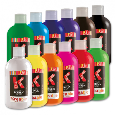 Akrylové farby, lesklé - na dopĺňanie