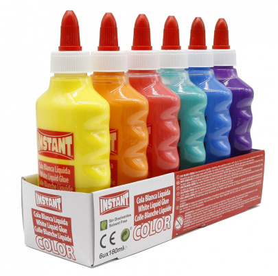 Tekuté ozdobné lepidlo - základné žiarivé farby