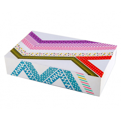 Washi dekoratívna páska, vzorovaná