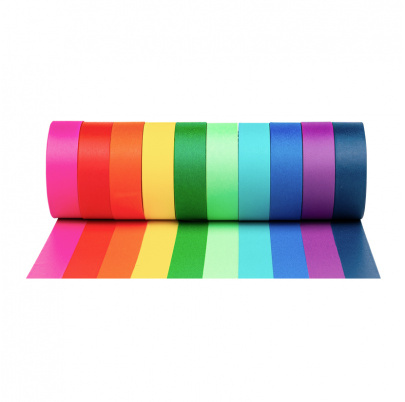 Washi dekoratívna páska, farebná