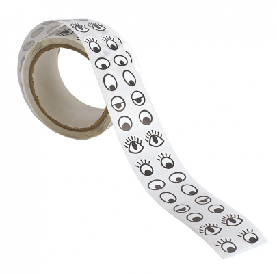 Čierno-biele oči - nálepky