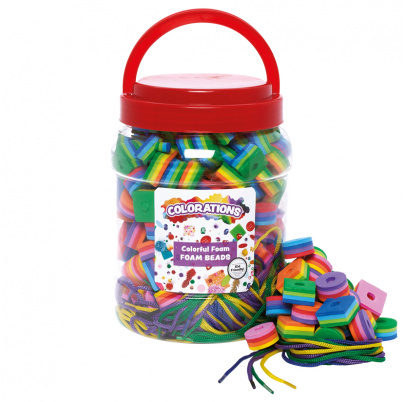 JUMBO penové koráliky, farebné