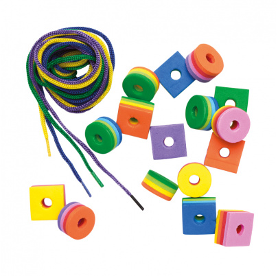 JUMBO penové koráliky, farebné