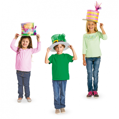 Papierové klobúky, biele