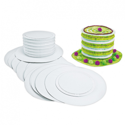 Papierové klobúky, biele