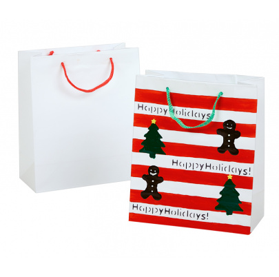 Taštičky s rúčkou, biele