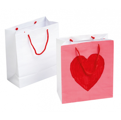 Taštičky s rúčkou, biele