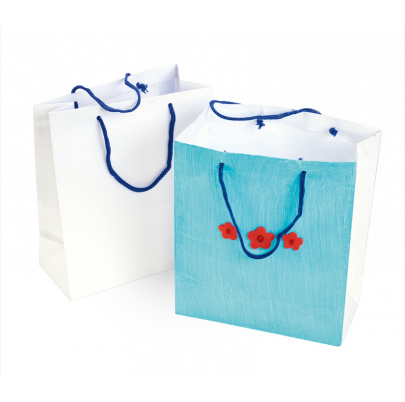 Taštičky s rúčkou, biele