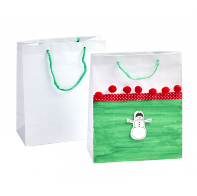 Taštičky s rúčkou, biele