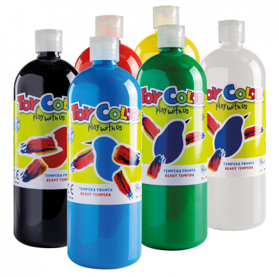 Temperové farby - 6 x 1000 ml