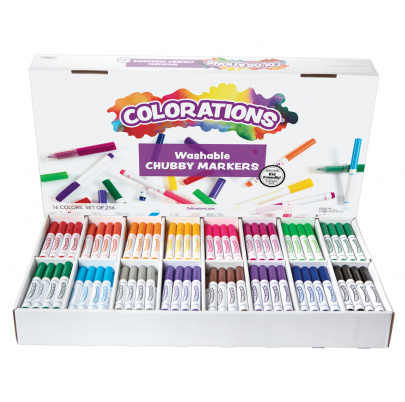 Zmývateľné fixky 256, hrubý hrot