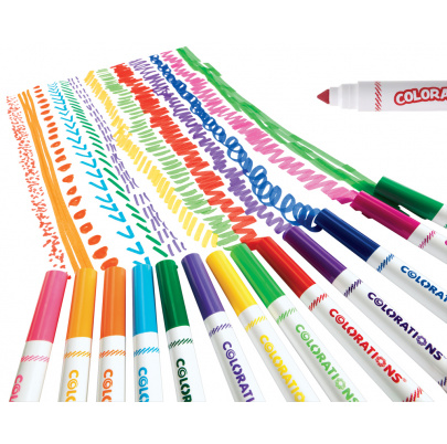 Zmývateľné fixky 256, hrubý hrot