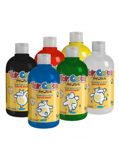 Prstové farby - 6 x 500 ml