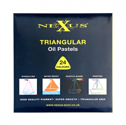 Olejové pastelky - trojhranné