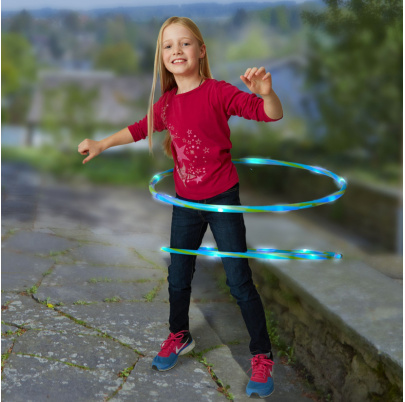 Gymnastické obruče s LED osvetlením