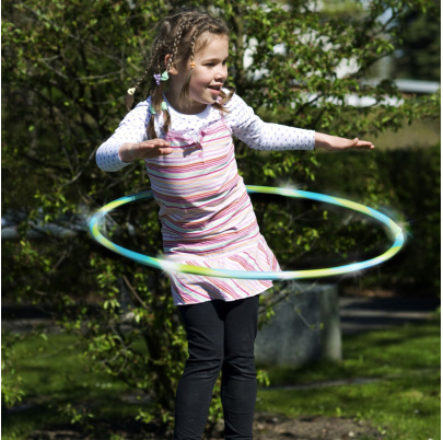 Gymnastické obruče s LED osvetlením