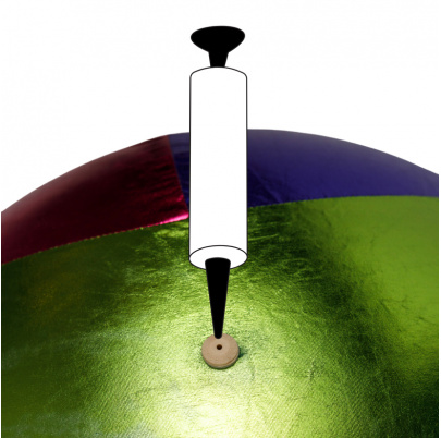 XXL Metalická lopta