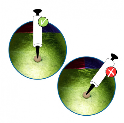 XXL Metalická lopta