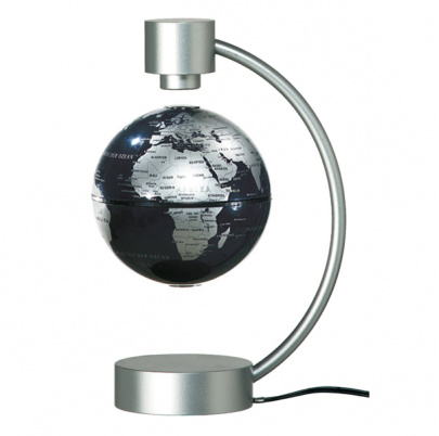 Glóbus magnetický, strieborno/strieborny (český popis)