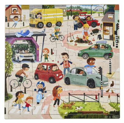 Pouličná premávka, puzzle s rozšírenou realitou