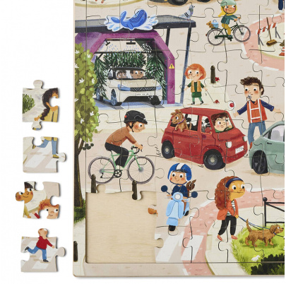 Pouličná premávka, puzzle s rozšírenou realitou