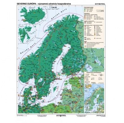 Severná Európa - všeobecnogeografická/hospodárska