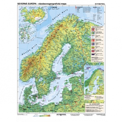 Severná Európa - všeobecnogeografická/hospodárska