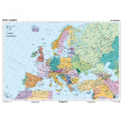 Európa - všeobecnogeografická/politická