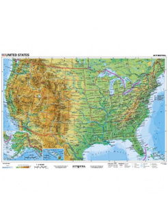 USA - všeobecnogeografická, v AJ