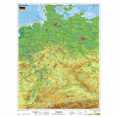 Nemecko - všeobecnogeografická, v NJ