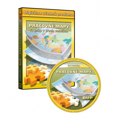 Pracovné mapy - svet a kontinenty (SML)