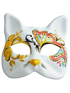 Maska na vyfarbovanie - mačka