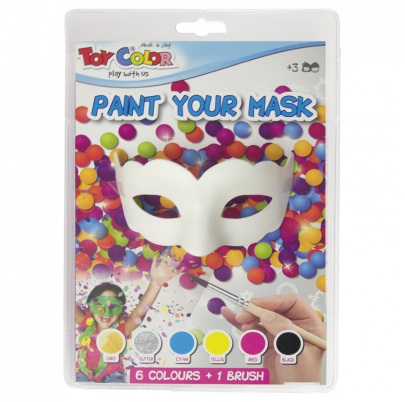 Maska na vyfarbovanie - škraboška