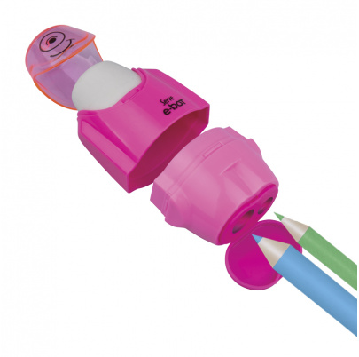 e-BOT - duálne strúhadlo s gumou a emóciou