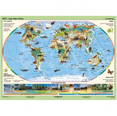 Svet - prírodné zložky a oblasti Zeme, II. diel (A3)