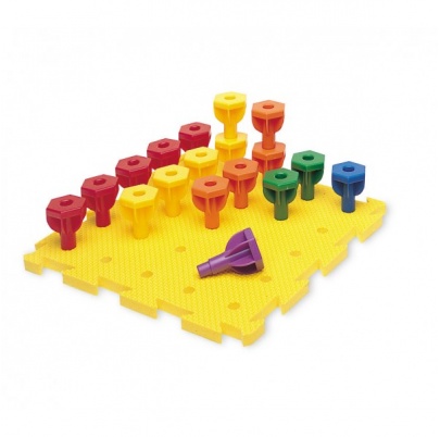 Podložka s dúhovými kolíkmi