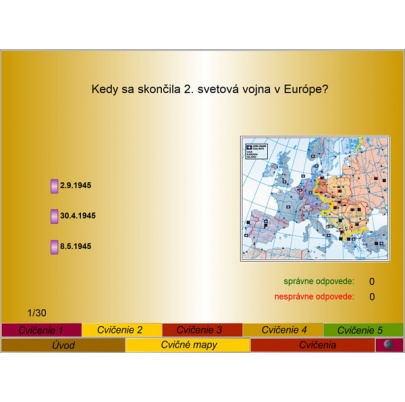 Svet po 2. svetovej vojne - testy a cvičenia (SL)