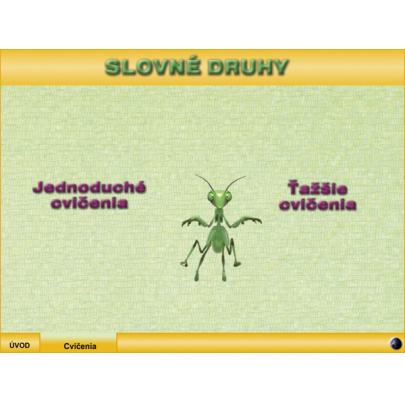Slovné druhy - prehľad (SL)