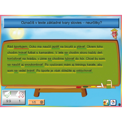 Slovné druhy - časovanie (DL)