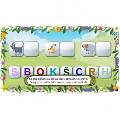 Edukačné hry 1 - domáce zvieratá (SL)