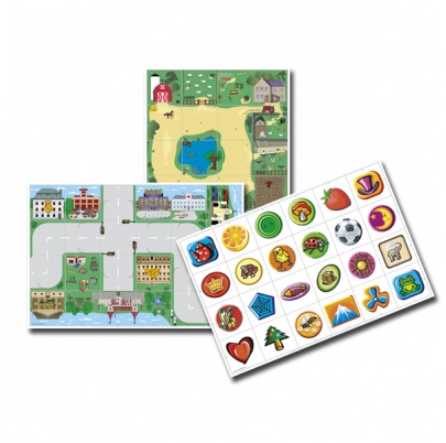SADA A: Obojstranné tematické podložky - 3 podložky / 6 tém