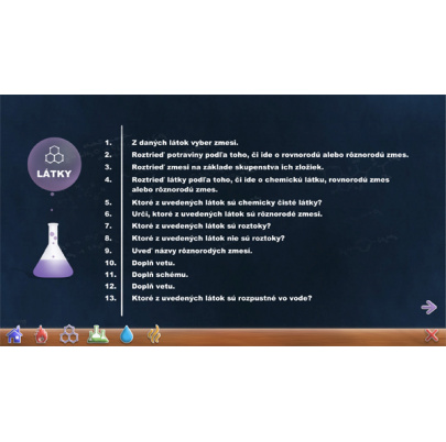 Látky a ich vlastnosti - cvičenia (DL)