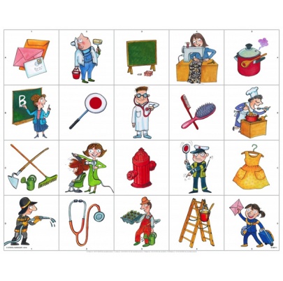 Obojstranná tematická podložka - Povolania