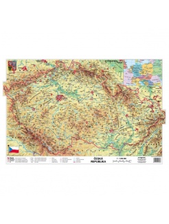 Česko - všeobecnogeografické/administratívne, v ČJ (A3)