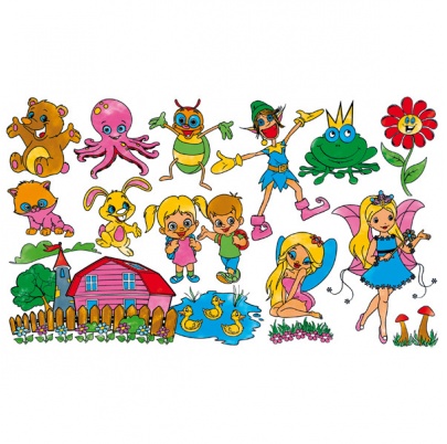 Samolepiace maľovanky - motívy pre dievčatá