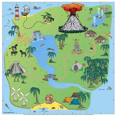 Obojstranná tematická podložka - Farma / Ostrov